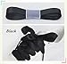 ZLY Wide Flat Satin Ribbon Shoelaces, Shoe Laces For Kids, Youths & Women's Sneaker Shoestrings