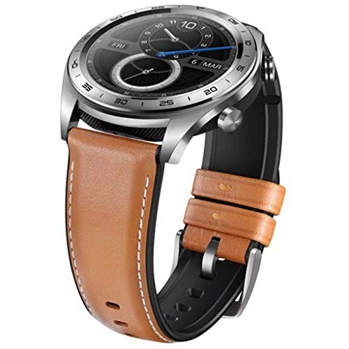 Shaoshao_Huawei Honor Watch Magic Smart Watch 1.2 inch HD AMOLED Color Screen Outdoor Sport Sleep Swimming Mountain (Brown)