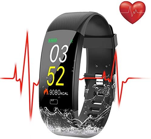 SEZAC [Waterproof IP68] Fitness Tracker Watch, Activity Tracker Watch Heart Rate Monitor Smartwatch Step Counter Tracking Pedometer Watch with HR Color Screen, Sleep Monitor for Women Mens kids