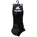 adidas Men's Superlite Speed Mesh No Show Sock (2-Pair), Black/Onix/White, Large, (Shoe Size 6-12)