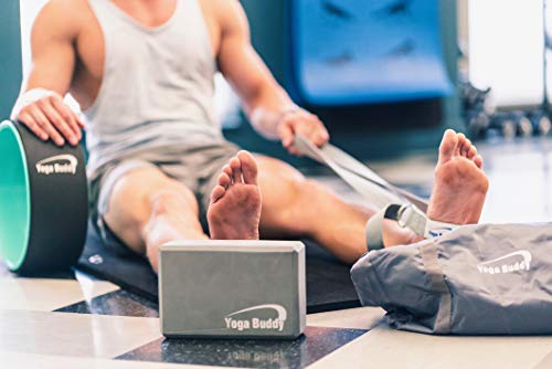 image for Roller Buddy Yoga Wheel Block Strap Set - 5 Pack Yoga Kit with Back Ro