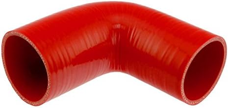 Pegasus RE9076.70-RED, Red Silicone Hose, 3.00" x 2 3/4" Reducing Elbow (no logo)