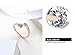 Simple Elegant Opening White Gold Plating Rhinestone Adjustable 18K Rose Gold Plated Cubic Zircon Ring Crystal Wedding Ring Size 8