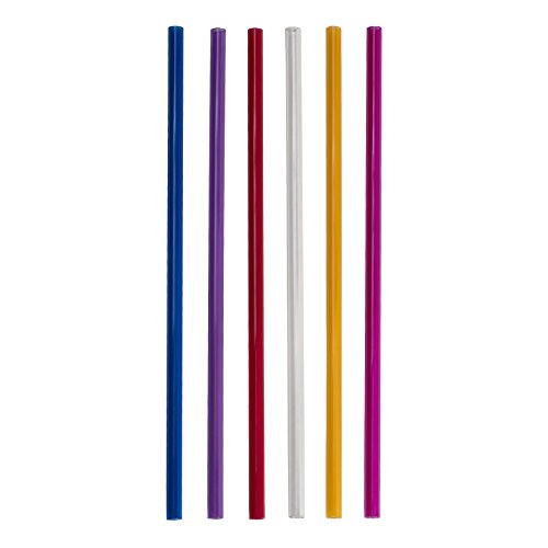 Signature tumblers 6pc reusable thick-wall straws, assorted