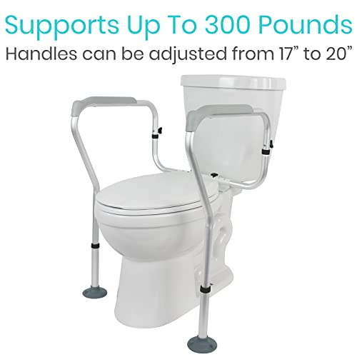 Vive Toilet Rail Bathroom Safety Frame Medical Railing Helper for