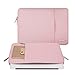 MOSISO Laptop Sleeve Bag Only Compatible with MacBook 12 inch with Retina Display A1534 2017/2016/2015 Release, Polyester Vertical Case with Pocket, Pink