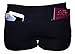 Clever Travel Companion Brief Boxer Women Underwear - Pickpocket & Loss Proof Travel Shorts Boyshort Panties - Cotton Underpants Bikini Bottoms Shorts with 2 Secret Zipper Pocket (Black)