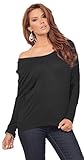 Women's Casual Scoop Neck Dolman Long Sleeve Rayon Jersey Top