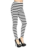 Women's Geometrical Pattren Digital Striped Print Shaping Leggings