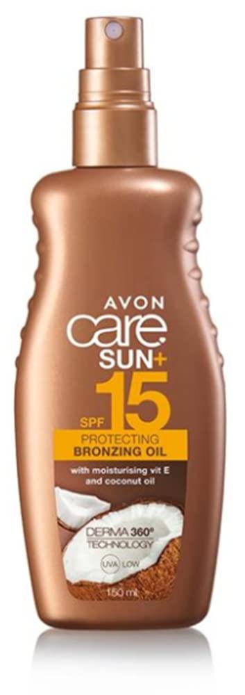 Avon Care Sun+ SPF15 Protecting Bronzing Oil Water Resistant with UVA and UVB PA++ Protection Cocunut Oil and Vitamin E - by Ultimate Things