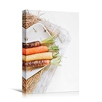 Canvas Wall Art Vegetables Farmhouse/Country Food Fun Kitchen Multicolor Photography Spices - 12x18 inches