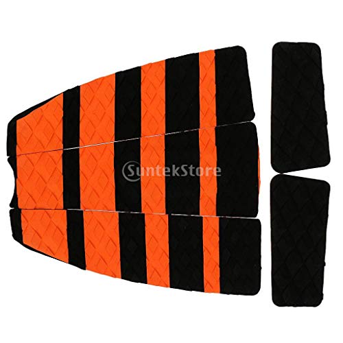 5 Piece Stomp Grip Deck Traction Tail Pad for Surfing Skimboarding Longboard
