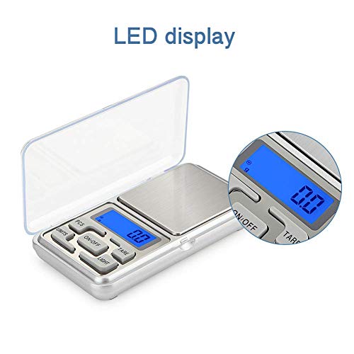 millet16zjh Electronic Scale,500g/0.01g Mini Precise LCD Digital Jewelry Electronic Scale Weighing Balance