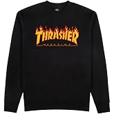 Thrasher Skateboard Magazine Crewneck Sweatshirt Flame Logo Skate Sweatshirt