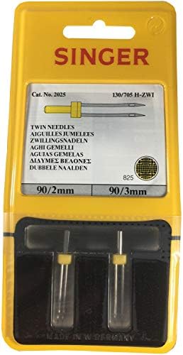 Singer Twin Needle 2 Pieces 2 + 3 mm 90/2 90/3 Double Needle Sewing Machine Needle