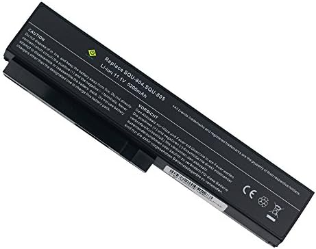 Bay Valley Parts UNIWILL LG 916T7820F SQU-804 SQU-805 SQU-807 High Capacity Battery for Qaunta DW8 SW8 TW8 Fujitsu-Siemens SW8 TW8 Gericom MR0378 Gigabyte W476 W576 [Li-ion 6-cells 11.1V 5200mAh]