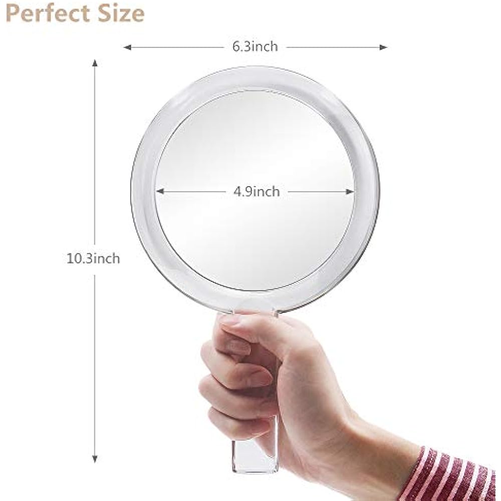Double Sided 1x 7x Magnification Hand Held Makeup Mirror With Stand,clear (7x) eBay