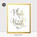 Photo Booth Gold Foil Sign Art Print Wedding Reception Signage Party Photography Poster Decor 5 inches x 7 inches