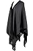 2LUV Women's Textured Shawl Poncho W/ Fringe Trim