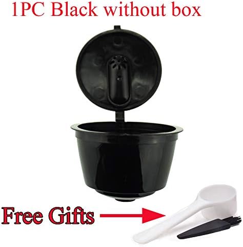 Timegoing i cafilas 3. Generation Coffee Capsules Filter Cup Refillable Reusable Coffee Pot Tea Basket Pods Pods for Dolce Gusto, 1PC Schwarz ohne Box