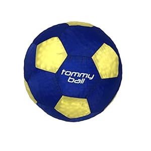 TommyBall Lightweight Indoor Kids Soccer Ball (Footbag Type of Ball – Soft Kick – No Sting – Foam Stuffed – Size 3)