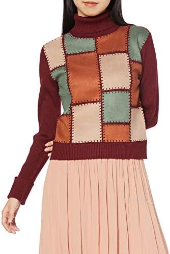 [リリーブラウン] カラーブロックニットトップス LWNT205016 レディース