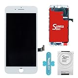 SANKA LCD Screen Digitizer Display Retina 3D Touch Screen Replacement Glass Frame Assembly for iPhone 7 Plus, 5.5 inch- White (Repair Tools Kit Included)
