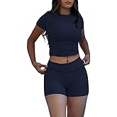 Nimsruc Two Piece Lounge Sets For Women short sets