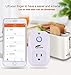Hausbell Wifi Smart Plug Alexa Smart Plug Compatible with Alexa, Echo, Google Home, WiFi Outlet Mini Socket Remote Control No Hub Required Only Supports 2.4GHz Network, UL Listed 2 Pack (SM-PW701U)