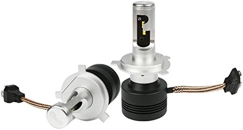 TIREUIS LED Headlight Bulbs Conversion Kit -High Beam Low Beam Adjustable-Beam Double Drive Smart Rapid Cooling -6 Pcs Philips ZES LED Chips-H4(9003)60W 9600lm 6000k White 3 Years Warranty