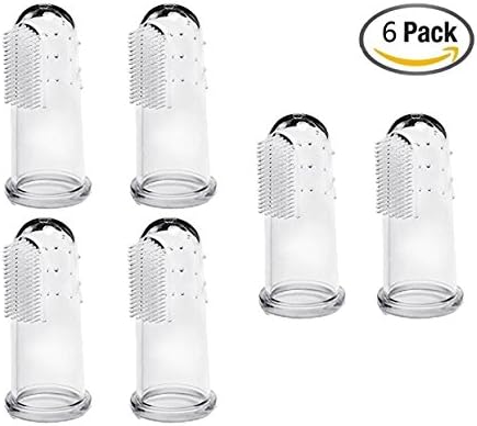 hoochye Dog Cat Soft Finger Toothbrush-Food Grade Material for Pet Health Brush