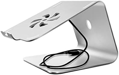 shuang Adjustable Foldable Laptop Stand,Black Aluminum Alloy Desk Table Portable Multiple Angle Stand Monitor Stand 1023 (Color : B, Size : 24 * 22CM)