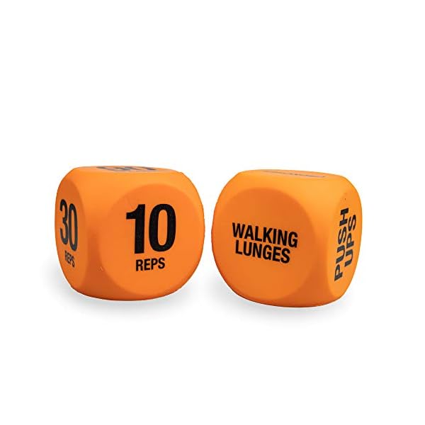 Phoenix-Fitness-RY1051-Exercise-Dice-Fitness-Workout-Routine-Dice-Orange Phoenix Fitness Exercise Dice - Workout Dice Game for Cardio, HIIT and Exercise Classes - Full Body Training Routine for…