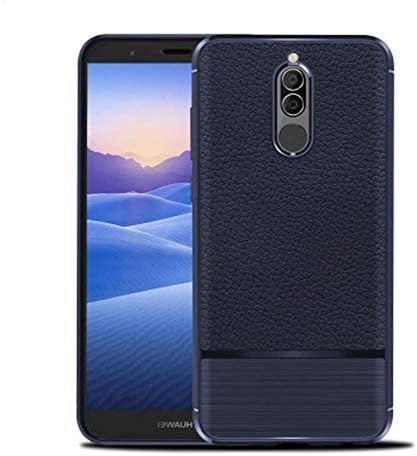 Huawei Mate 10 lite case, Huawei Nova 2i Case, Carbon Fiber Slim Trim Duarable Cases Air Cushion Tecnology TPU Impact Silicone Protective for Huawei Nova 2i / Huawei mate10 lite (Blue)