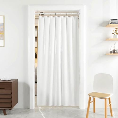 Curtain Poles for Pressure Curtains Extendable Curtain Rod Pressure Curtain Rods Without Drilling for Windows Shower Wardrobe White 85 – 230 cm Diameter 32 mm
