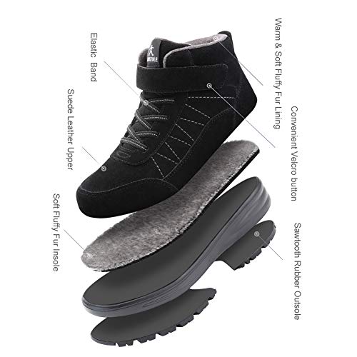  Elderly Walking Shoes Snow Boots Fur Lined