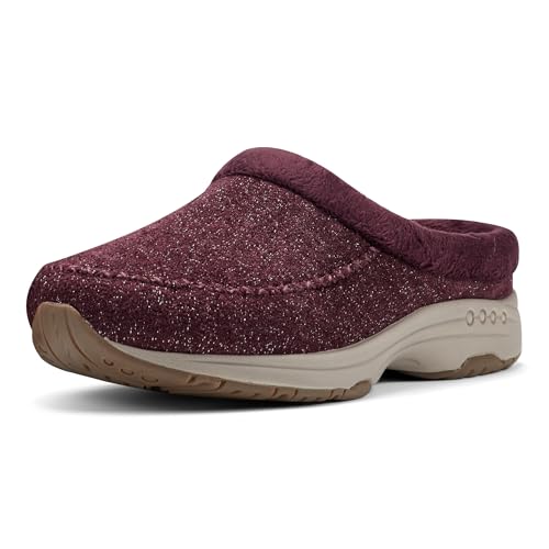 Easy Spirit Women's Travelslip Indoor/Outdoor Slipper, Wine 602, 6W at Amazon