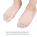 Ameauty Gel Toe Separators, 1 Massage Ball + 2 PACK Rubber Toe Stretchers for Men and Women Foot Pain Relief Bunions, Hammertoe