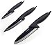 Ozeri Elite Chef 3-Piece Black Ceramic Knife Set
