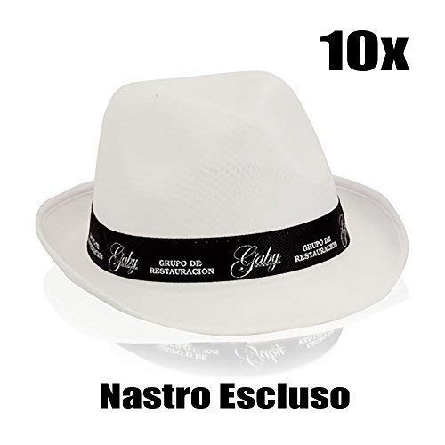 Cappelli 10 Pezzi Panama Bianco per Festa Party Matrimonio Evento Nastro  Bomboniere urban-earth.co.uk