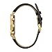 Bulova Classic Chronograph Mens Stainless Steel with Black Leather Strap, Gold-Tone (Model: 97B155)