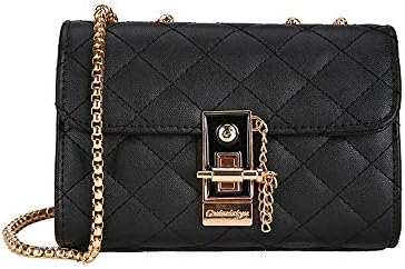 Women's fashion rhombic chain shoulder bag