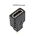 YOQXHY Micro HDMI Adapter,HDMI Micro Male to HDMI Female Coupler Connector for Micro HDMI Port Devices Support 1080P Resolution,2 Pack,(1.5 Inch)