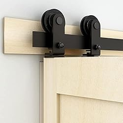 CCJH 42" Bi-Folding Sliding Barn Door Hardware Kit