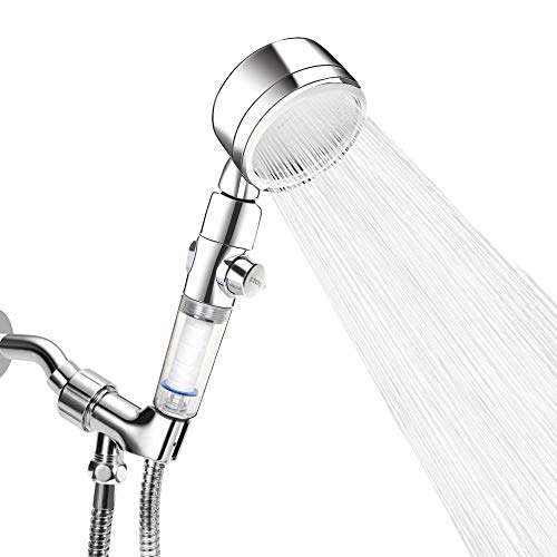Luxsego High Pressure Shower Head 4Modes Powerful Shower Spray, Hand