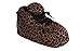 Happy Feet Slippers Standard Sneaker Slippers for Men, Women, and Kids - As Seen on Shark Tank - Classy Oversized House Slippers for Women with Non-Slip Rubber Soles - Brown Leopard - Large