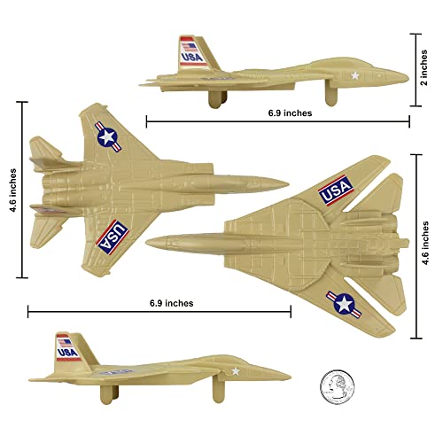 TimMee Bucket Of Army Men OD Green Vs. Tan 54pc Soldier Playset