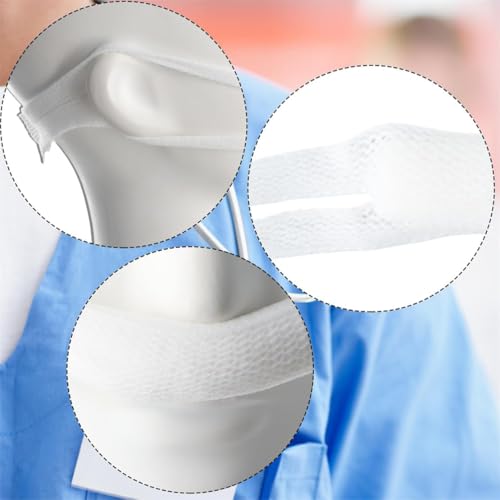 Nasal Surgery Recovery Bandages, 5-Pack White Elastic Nose Bandage, High Absorption Nasal Dressing Holders for Post-Surgery Care