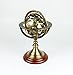 Nagina International Antique Vintage Zodiac Armillary Brass Sphere Globe Wooden Display | Pirate's Antique Ship Decor (Medium, Antique Brass)