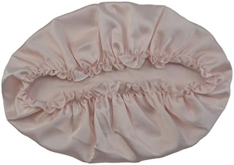 Pure Silk Night Sleep Cap Sleeping Cap Hat (Burgundy) ... (pink)